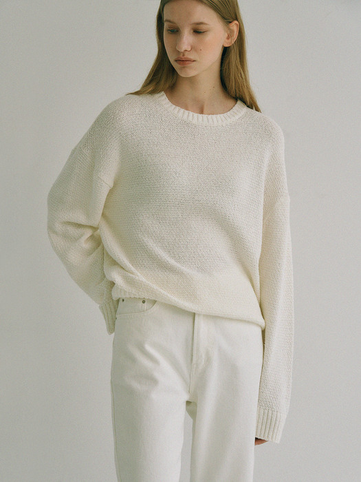 Faye Knit Sweater (Ivory)