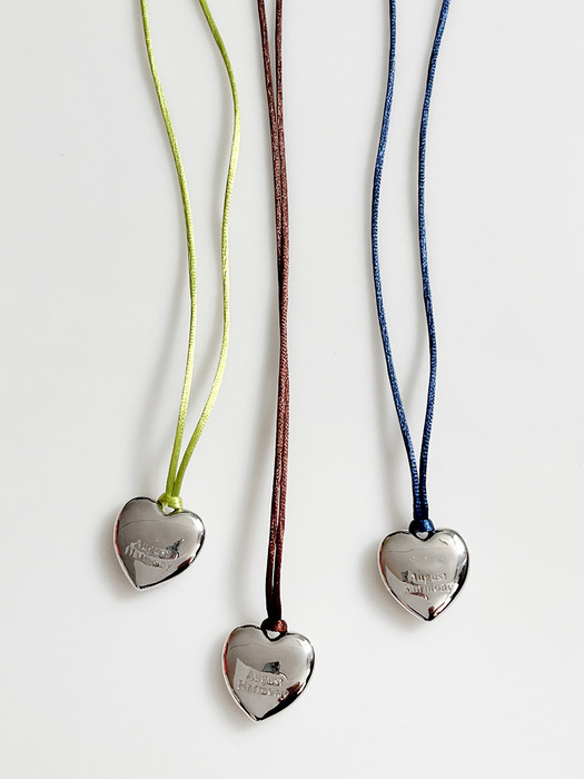 Large Heart String Necklace / 5color