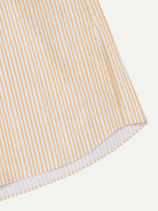 NANO-TEX® OVERSIZED BRUSHED STRIPE SHIRT YELLOW (WOMENS)