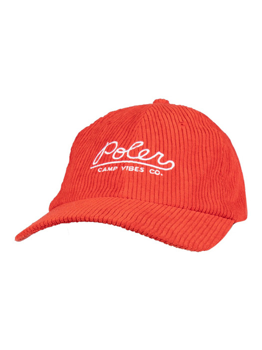 POLER CORD DAD HAT RED