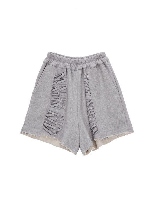 MATIN CRESCENDO LOGO SWEATSHORTS IN GREY