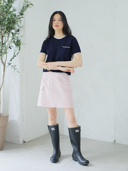 POCKET MINI SKIRT / PINK