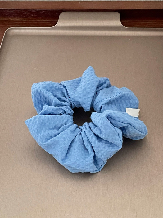 oar Seersucker Scrunchie [Sky]