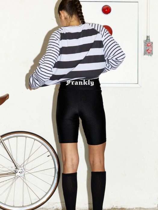 Frankly Biker Shorts (Semi HighWaist) - Black