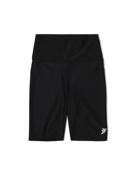 Frankly Biker Shorts (Semi HighWaist) - Black