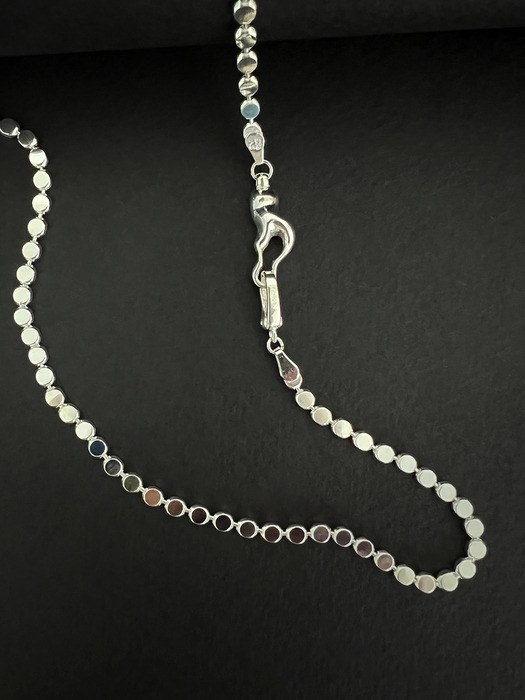 Flat ball Chain necklace (2color)