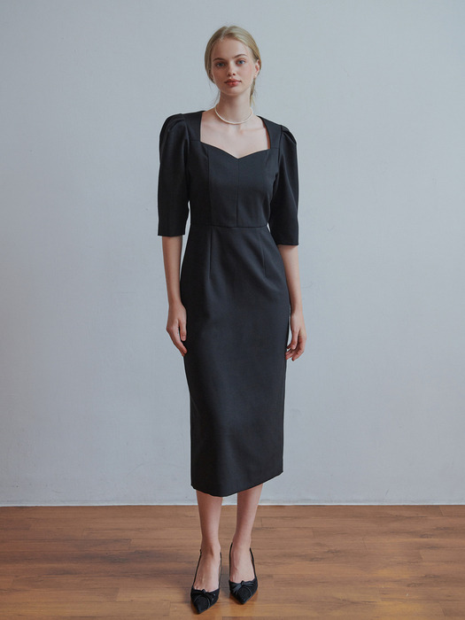 Vase classic dress (black)