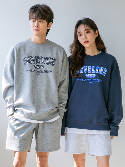 [2PACK] 앨빈클로 NEVELINE 더블코튼 맨투맨 코튼 밴딩 반바지 2종 패키지