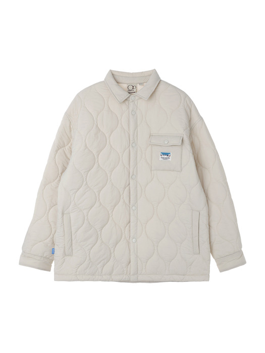 OCEAN QUILTED SHIRT JACKET [3 COLOR]