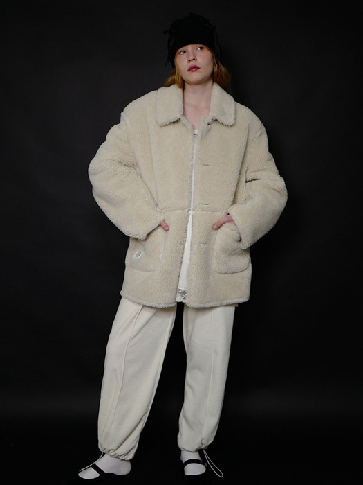 wool reversible mustang jacket siver
