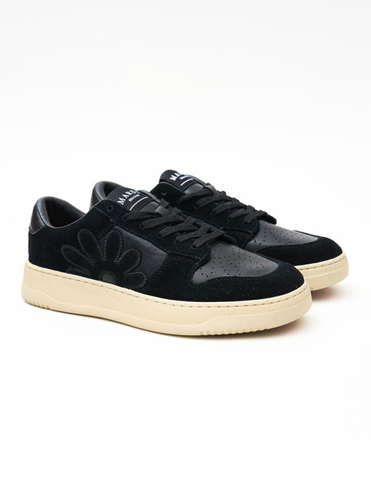 PUR LEATHER SNEAKERS_BLACK
