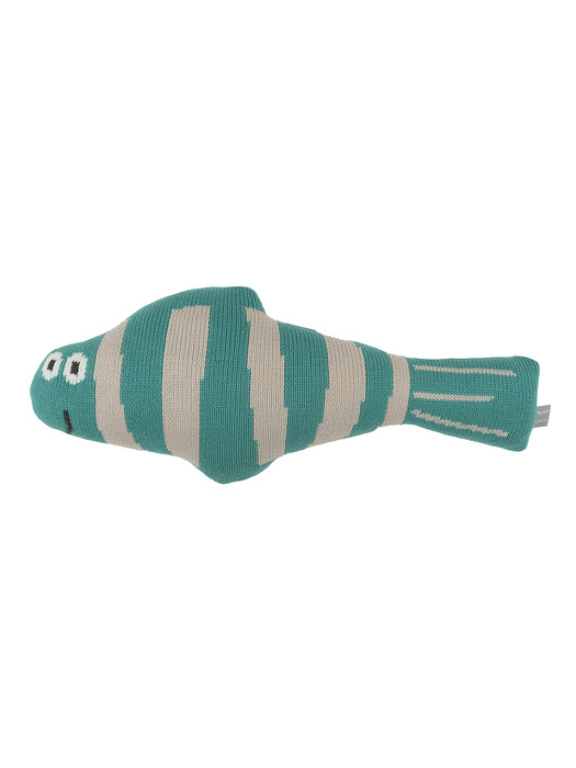 자유로운 물속 여행자 물고기 니트 인형 - Blue Green