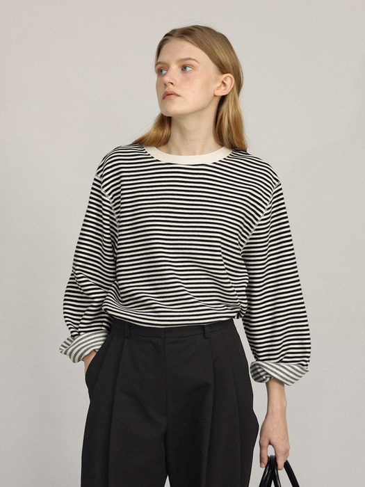 Panet stripe tee_black stripe