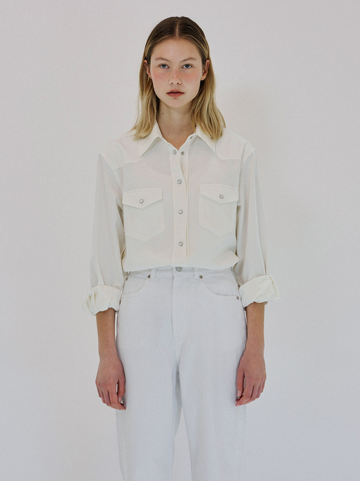 Taylor western shirt_off white