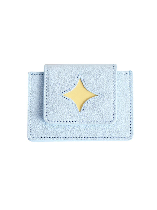shape of wallet - yellow blue