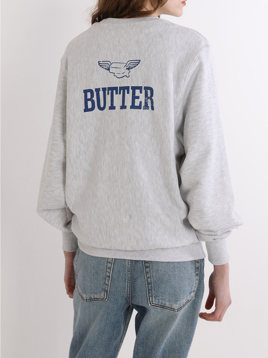 Butter Wing Sweatshirt (L/Melange_BLUE)
