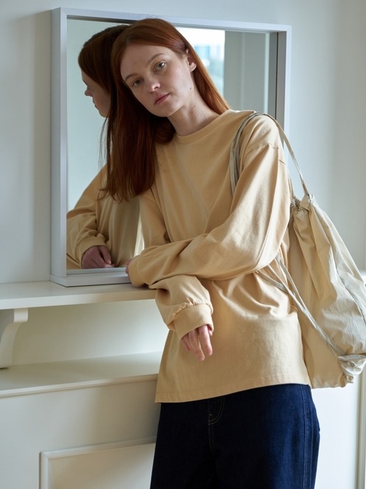 OVERSIZED VOLUME T-SHIRT APRICOT