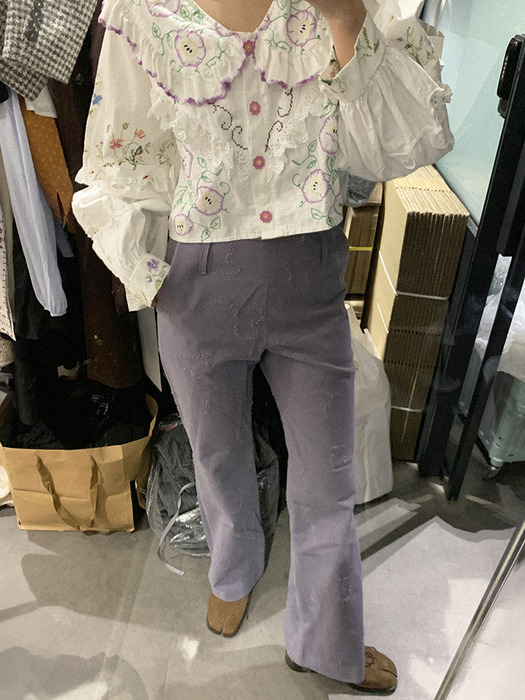Heart bonbon pants / Lilac