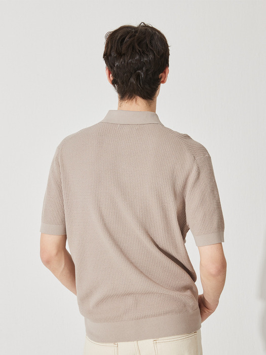 Cool cotton texture shirt  pullover_Beige(BE) M42MPU021BE