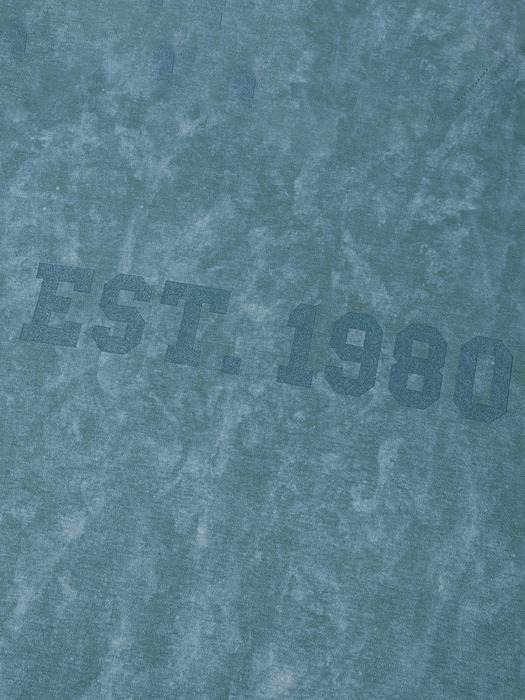 트래블 1980 빈티지 워싱 반팔 티셔츠 블루 CA24TTS233BLU