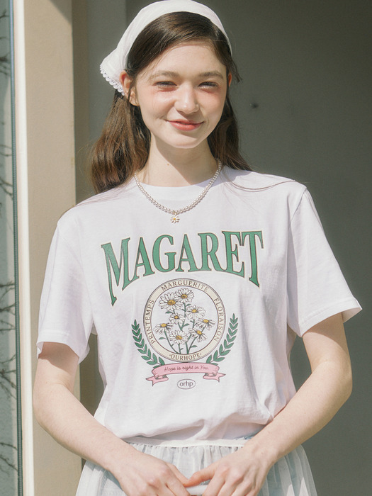 Margaret Artwork T-shirt - White