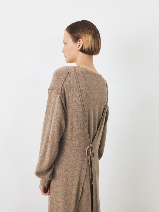 TFF CASHMERE LAYERD KNIT DRESS_3COLORS