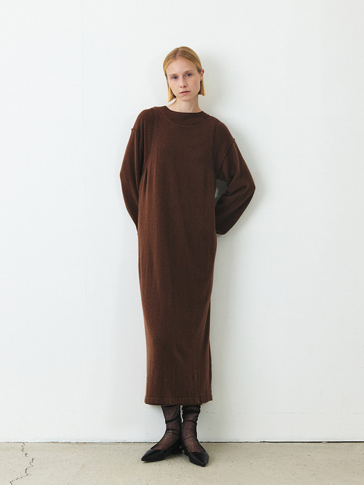 TFF CASHMERE LAYERD KNIT DRESS_3COLORS