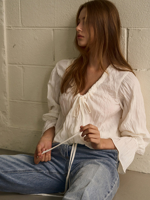 STRAP BLOUSON BLOUSE_IVORY