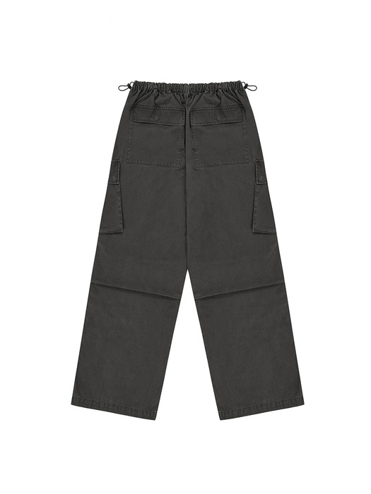 WASH PARACHUTE CARGO PANTS GRAY