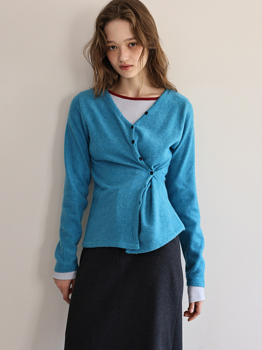 Basel v-neck cardigan (blue)