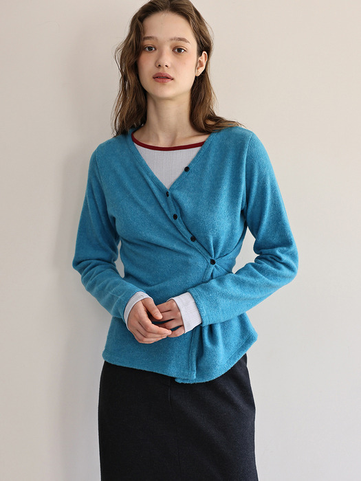 Basel v-neck cardigan (blue)