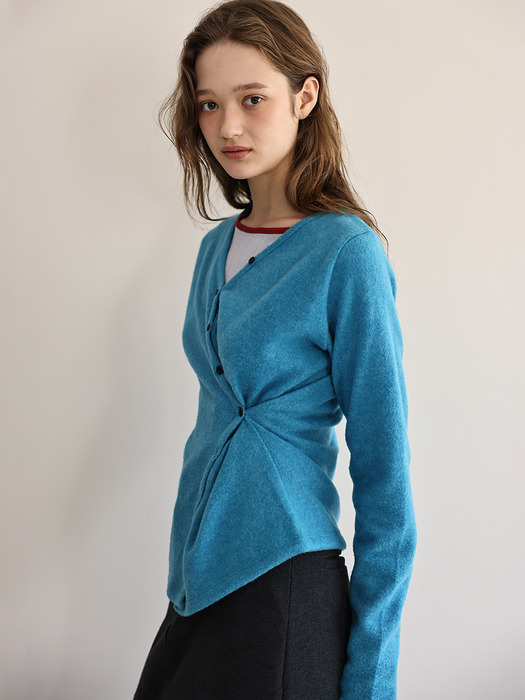 Basel v-neck cardigan (blue)