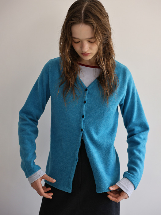 Basel v-neck cardigan (blue)