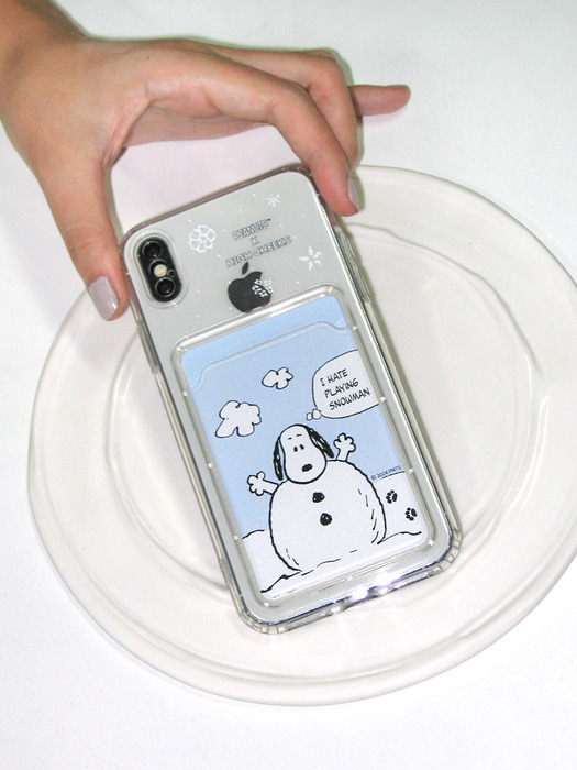 snoopy snowman jelly card case_HC249DCP001O