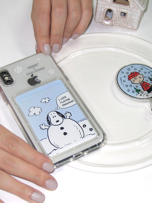 snoopy snowman jelly card case_HC249DCP001O