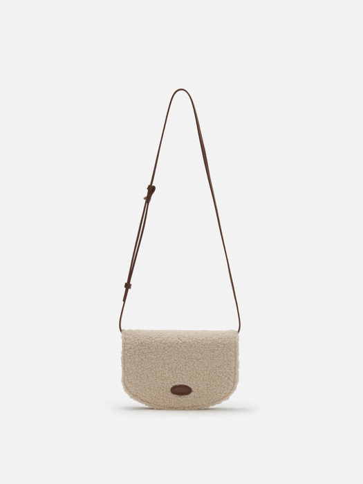 Mini Saddle bag Fluffy Beige