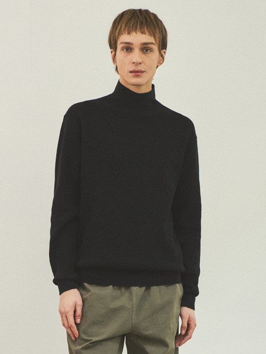 Always Half Turtleneck Symbol Knit_4Color(WC25-KN13)