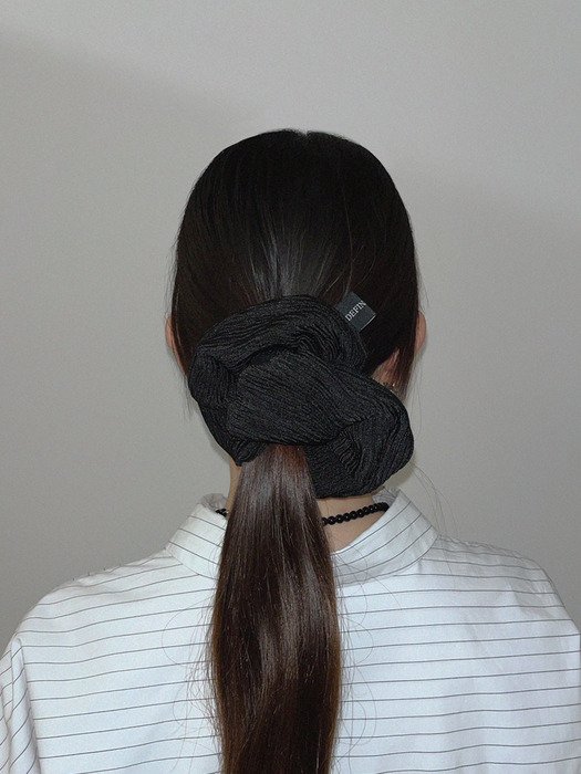 Wrinkle Big Scrunchie (Black)