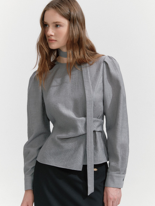 [세린 PICK][26 NEW 핑크]  Waist Tuck-decorative Blouse 5color