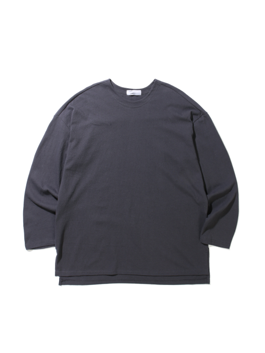 19SS OVERFIT LONG SLEEVE TEE (CHARCOAL)