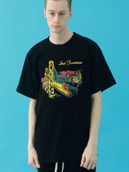 SAN FRANCISCO T SHIRT (BLACK)