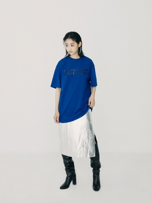 NEUTRAL NEON Over Fit T-Shirt Blue