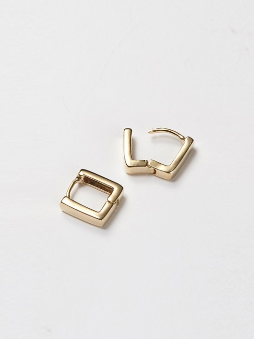 small square earring