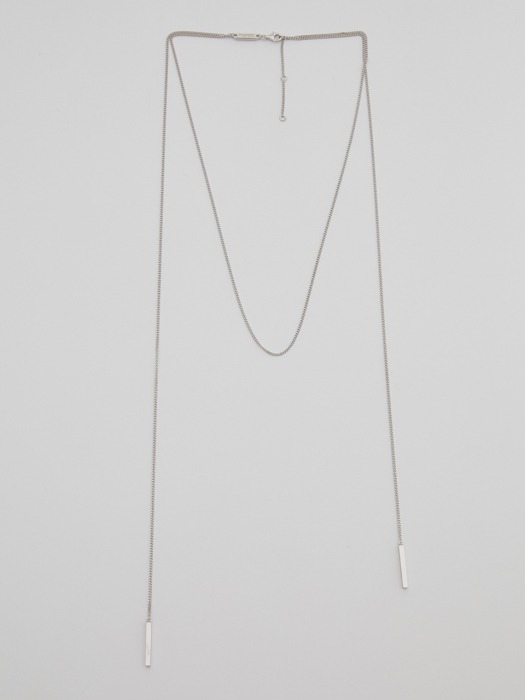 Chain Drop Necklace_Silver