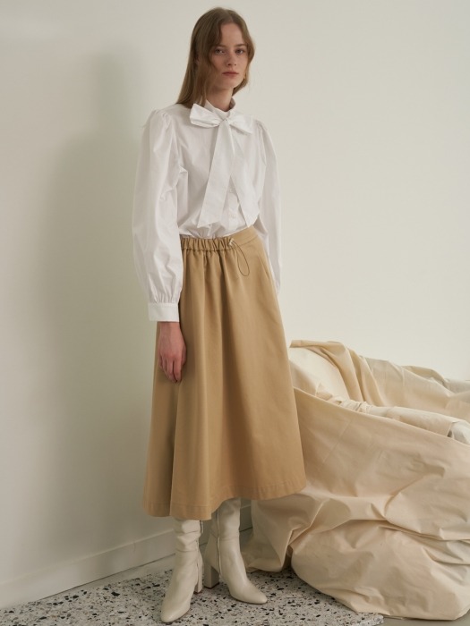 MH11 TRENCH FLARE SKIRT_BE