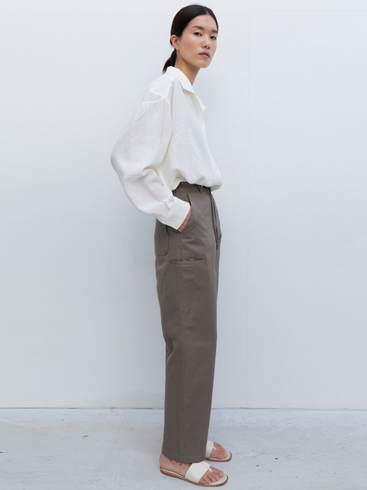 side pocket pants (khaki)