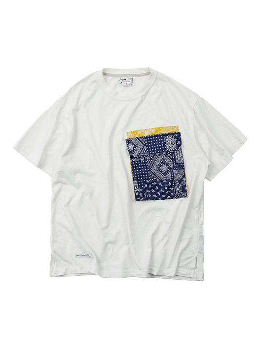 Paisley Pocket T-Shirts (white)