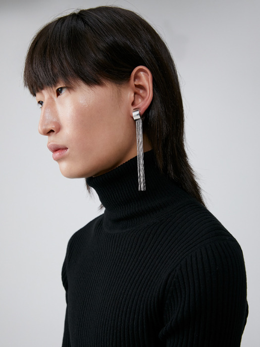 VEILED bold earring -Single piece-