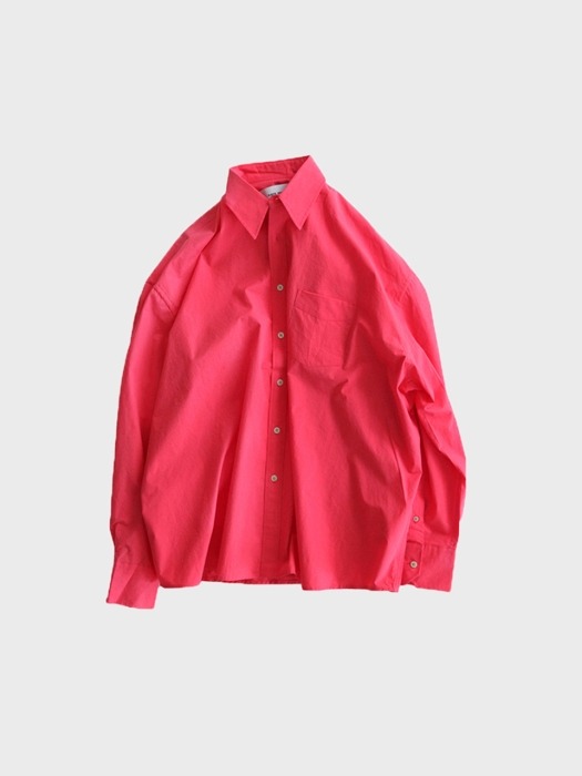PLASTIC PRODUCT - TAPERED SLEEVE SHIRT (DEEP PINK)
