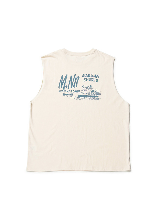 Retro Logo Sleeveless / Ivory